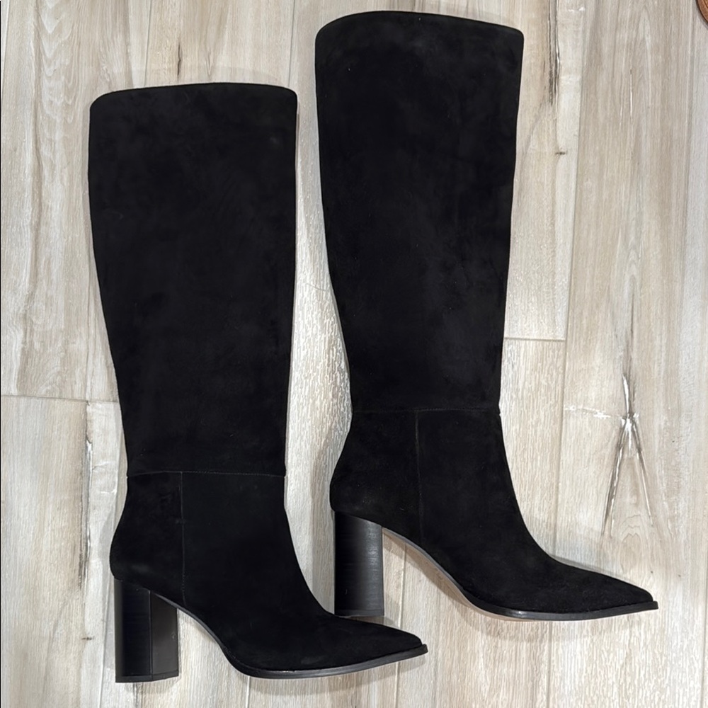 Black Knee-High Women's Boots 8.5